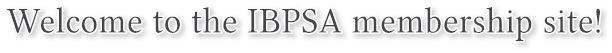 Welcome to the IBPSA membership site!